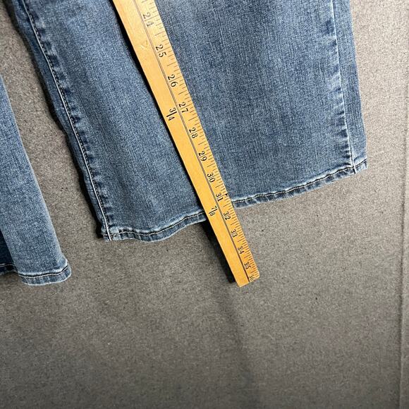 NYDJ Cool Embrace Wide Leg Denim Crop Jeans Fantasy, Reg 6 - Picture 7 of 12